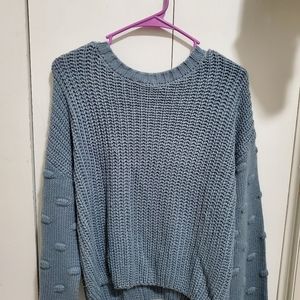 Blue Knitted Sweater